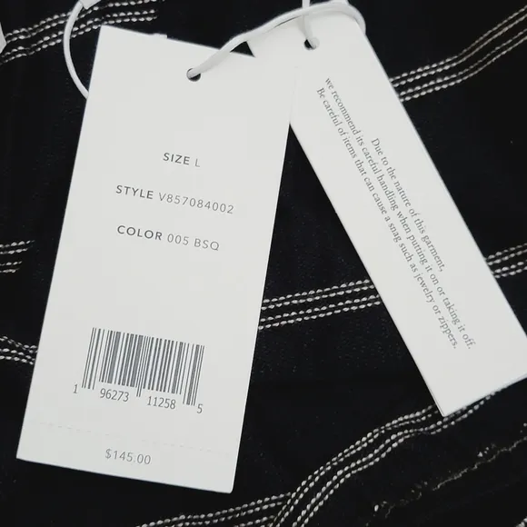 VINCE Double Chalk Stripe Drawstring Shorts