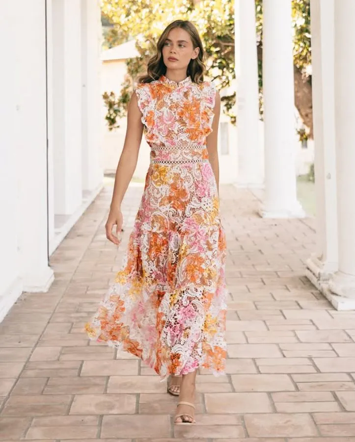 Vintage Floral Crochet Dress by Ebby & I