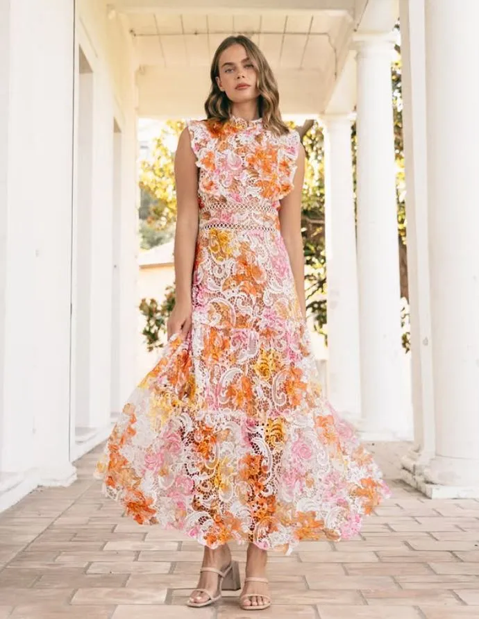Vintage Floral Crochet Dress by Ebby & I
