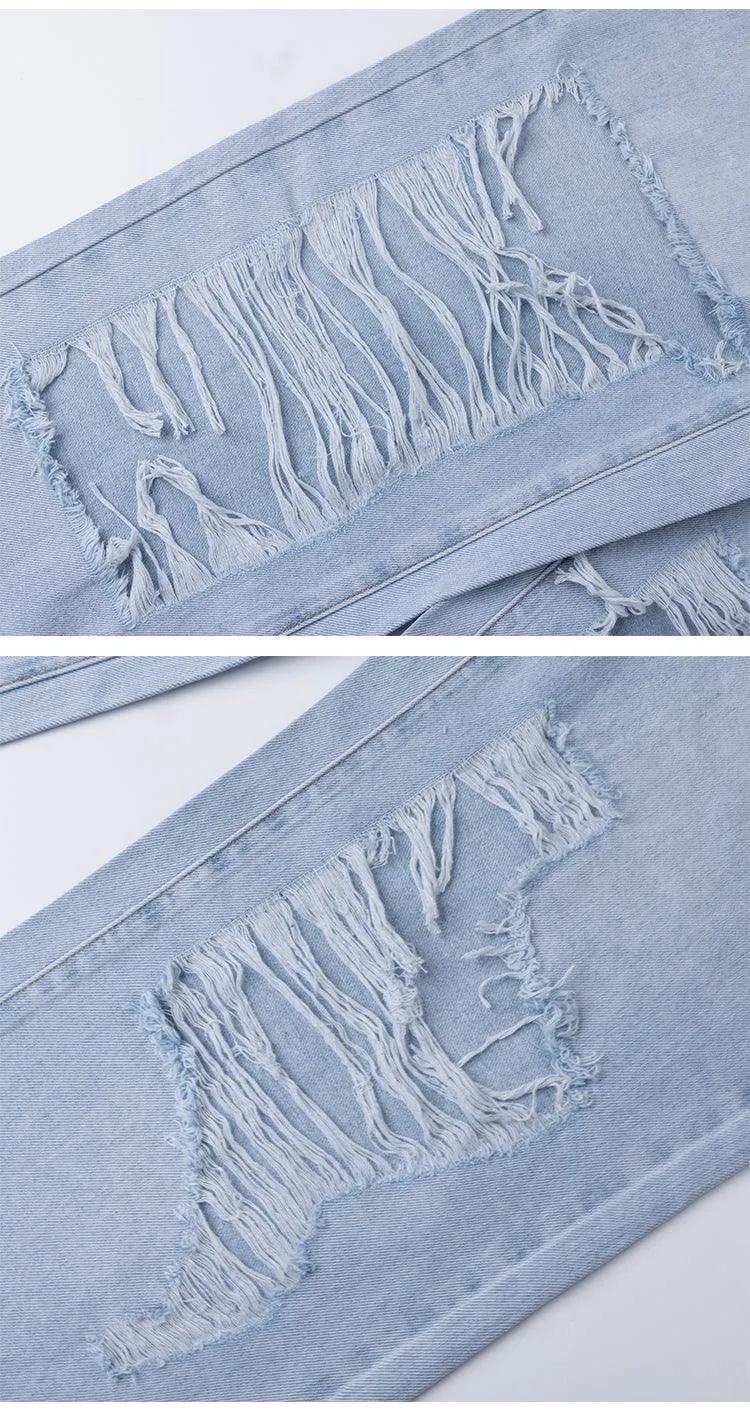 Vintage Jeans Women High Waist Y2K Streetwear 90S