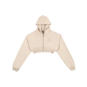 Vitals Cropped Zip in Sand