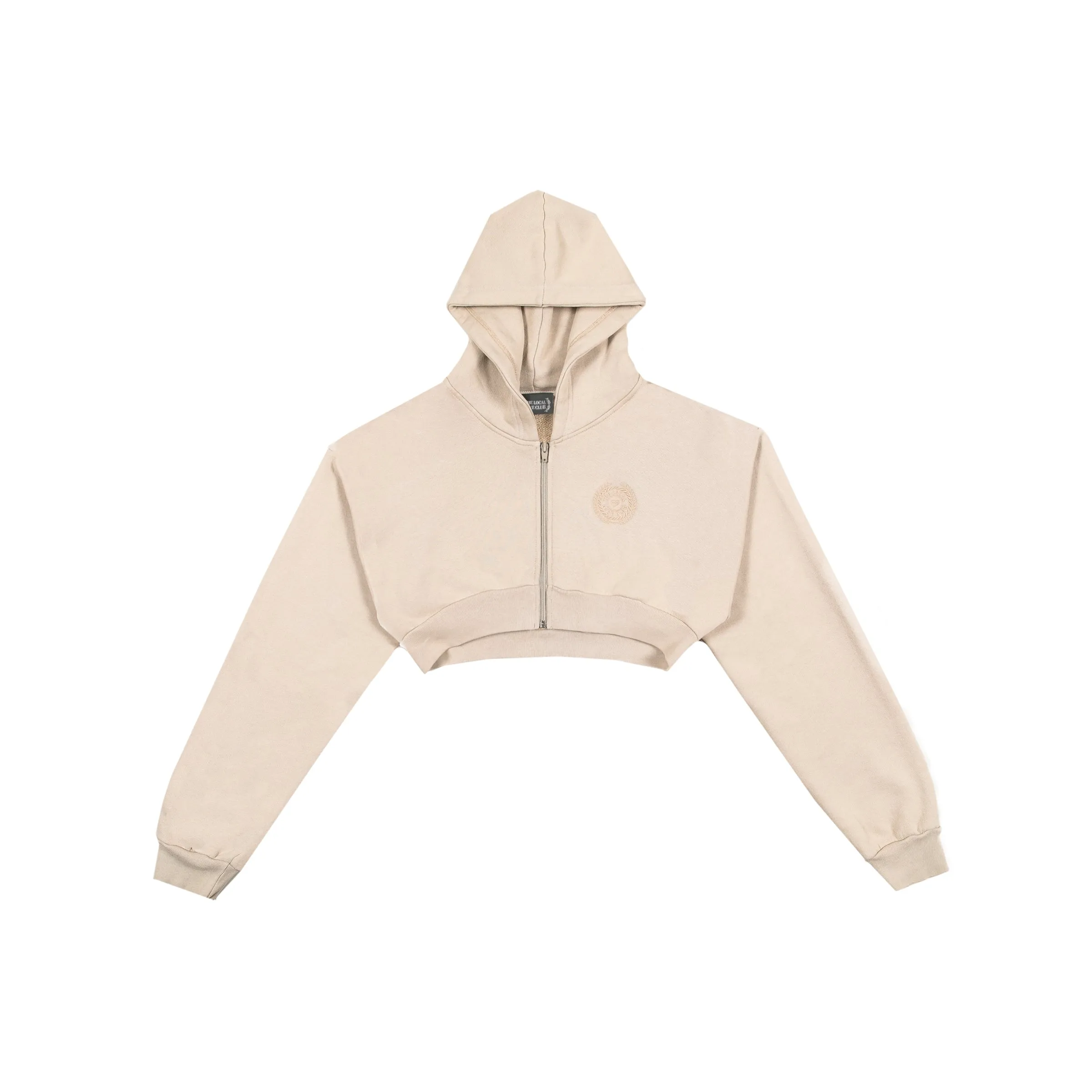 Vitals Cropped Zip in Sand