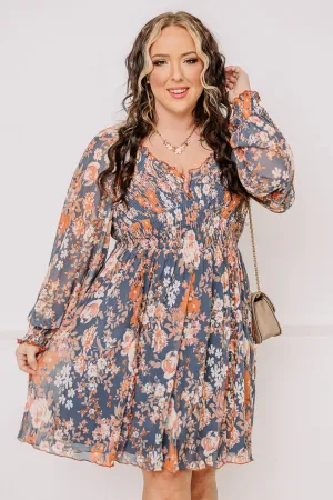 We Mesh Well Floral Mini Dress