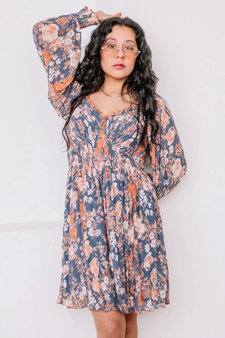 We Mesh Well Floral Mini Dress