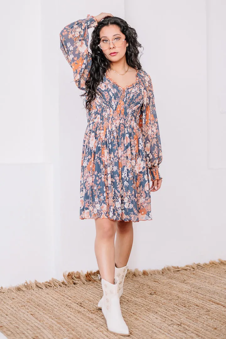 We Mesh Well Floral Mini Dress