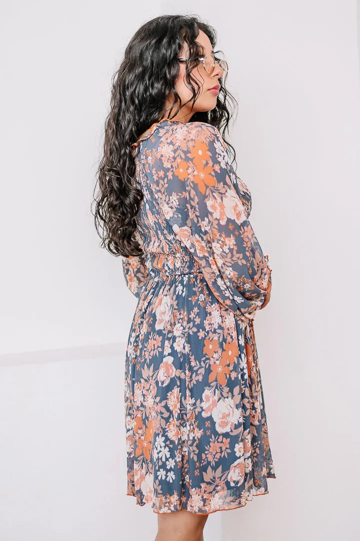 We Mesh Well Floral Mini Dress