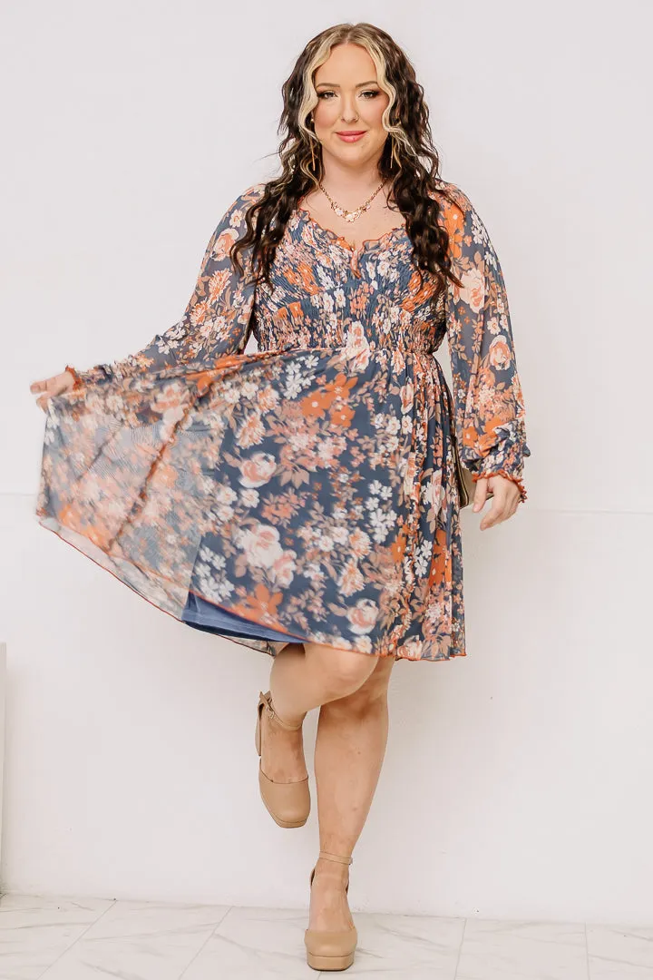 We Mesh Well Floral Mini Dress