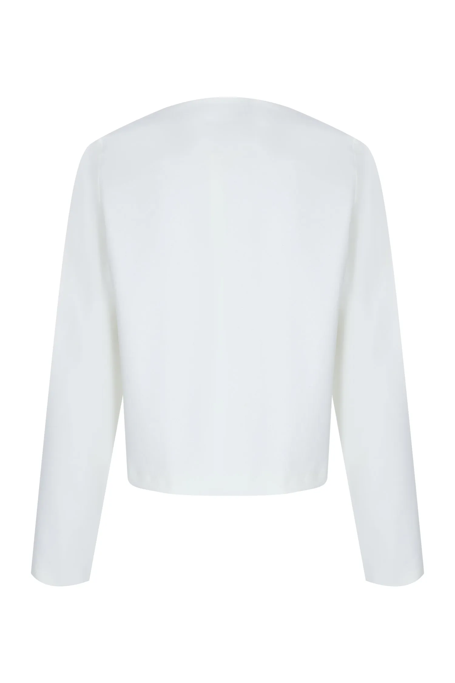 White Gold Crepe Jacket
