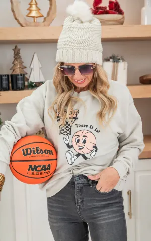 Whoop There It Is Basketball Crewneck Sweatshirt =