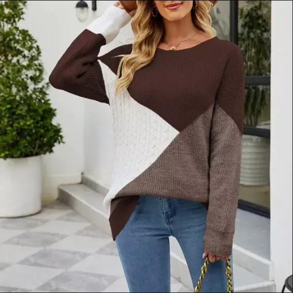 Women's multicolored sweatshirt by Amosena