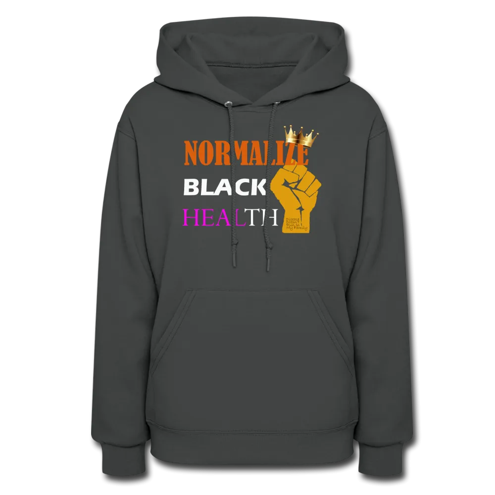 Women's Normalize Black Health Hoodie
