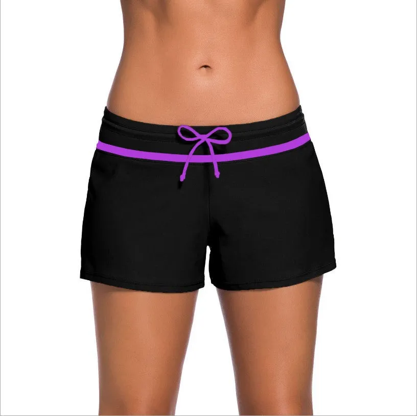 Women's Summer Yoga Pants Boxer Swimming Shorts