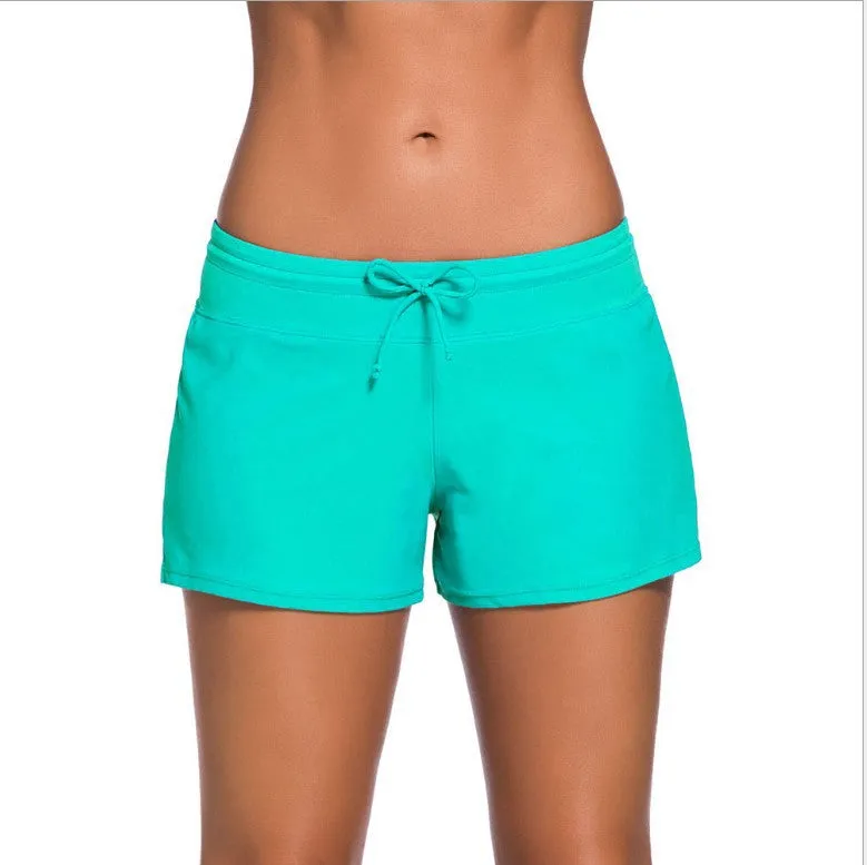 Women's Summer Yoga Pants Boxer Swimming Shorts