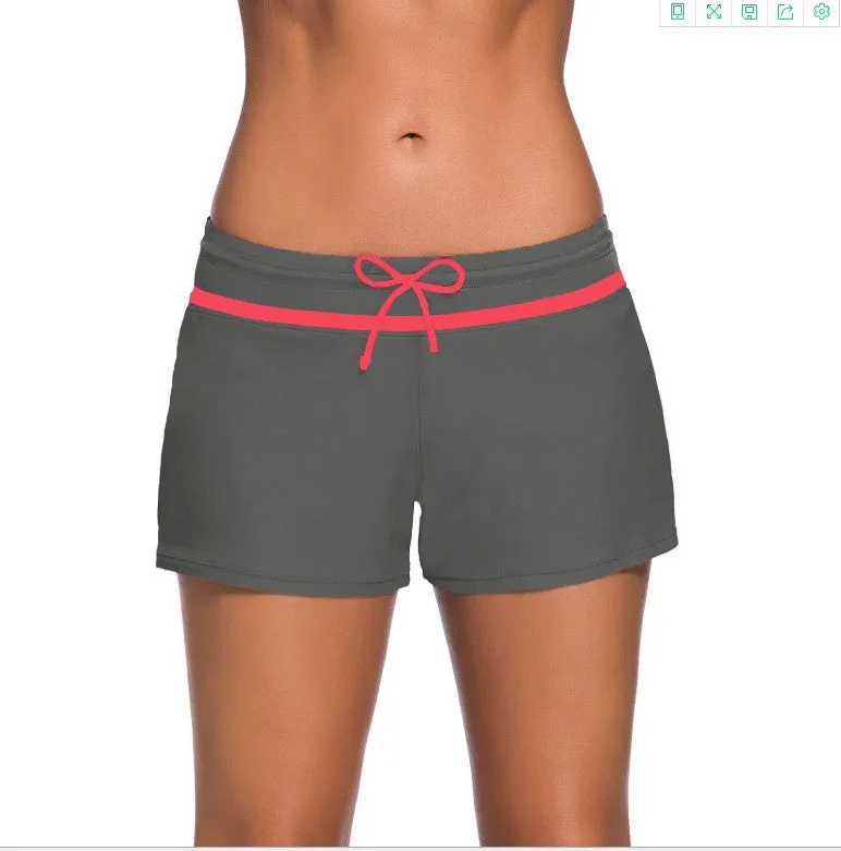 Women's Summer Yoga Pants Boxer Swimming Shorts