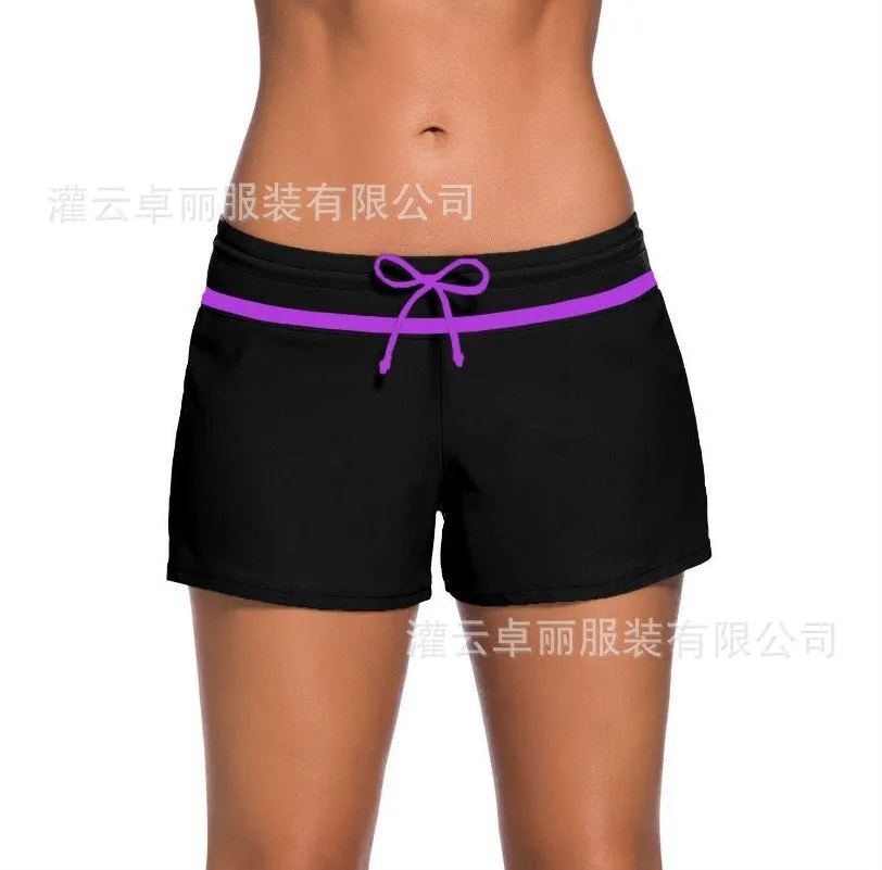 Women's Summer Yoga Pants Boxer Swimming Shorts