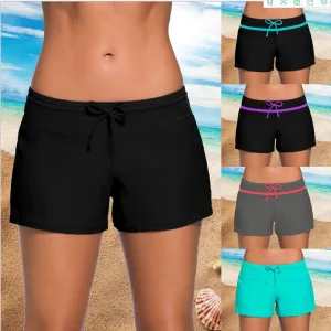 Women's Summer Yoga Pants Boxer Swimming Shorts