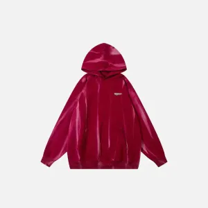 Y2K Loose-Fitting Solid Color Hoodie for Comfort and Style