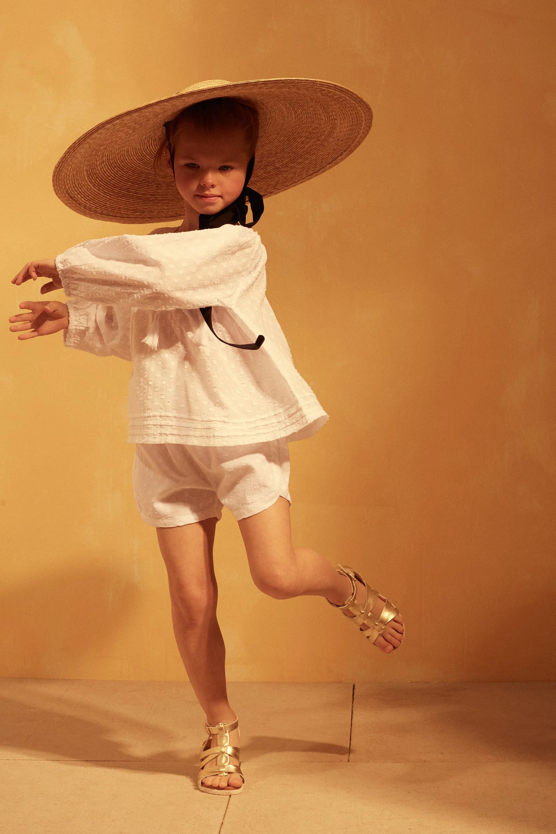 YAIZA TOP - SWISS DOT DOBBY