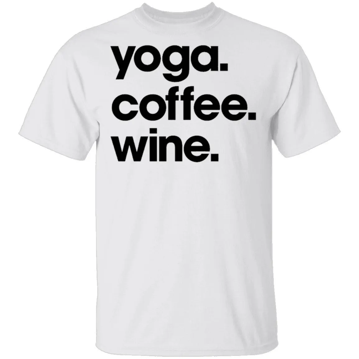 Yoga Coffee Wine T-Shirt