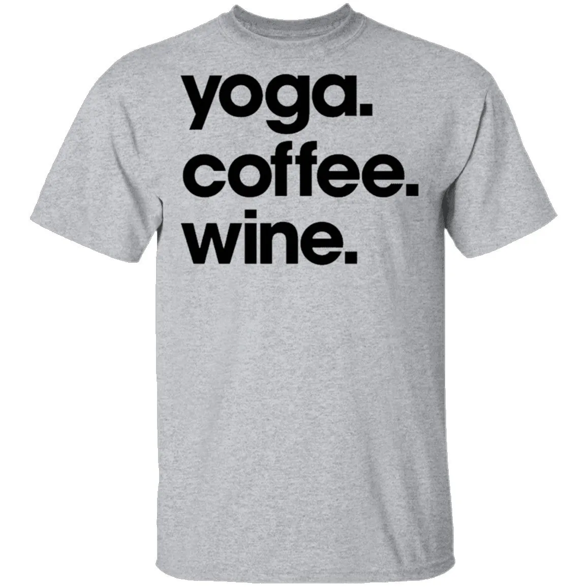 Yoga Coffee Wine T-Shirt