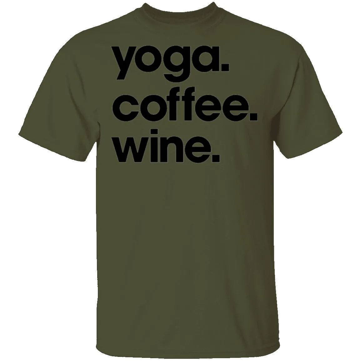 Yoga Coffee Wine T-Shirt