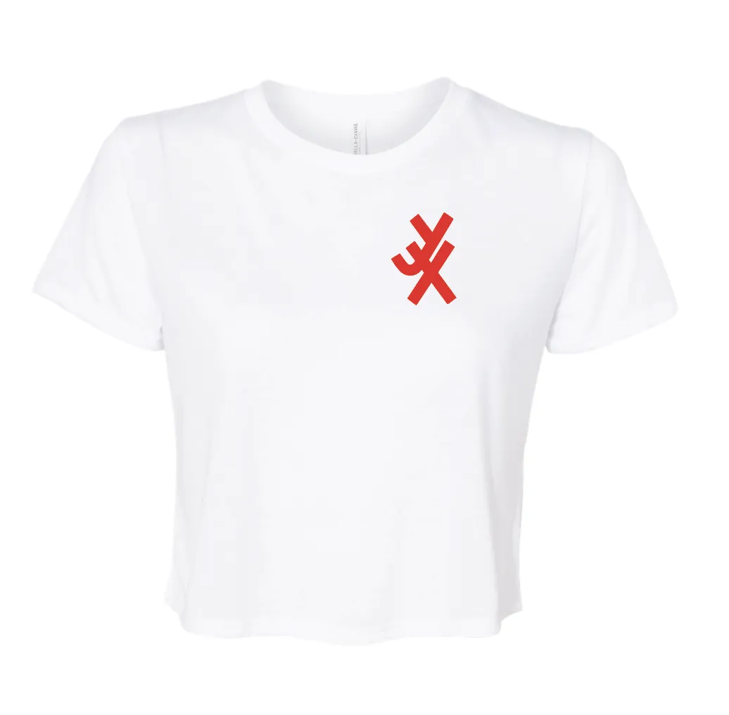 YX Womens Crop White