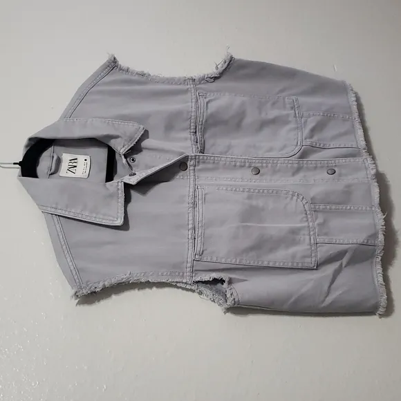 Zara Jean Cropped Vest, Size M