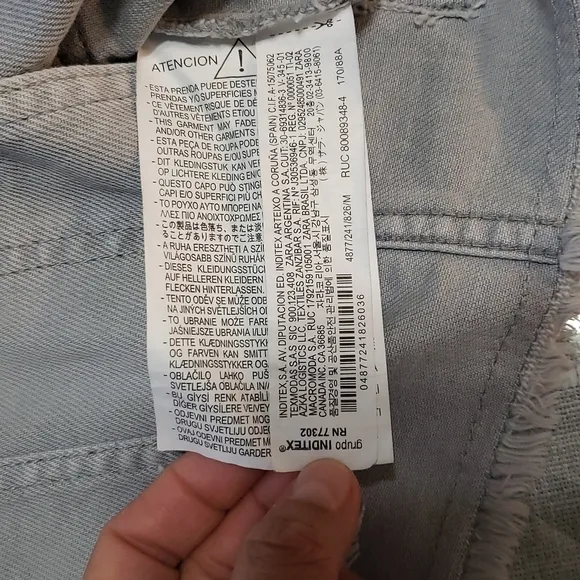 Zara Jean Cropped Vest, Size M