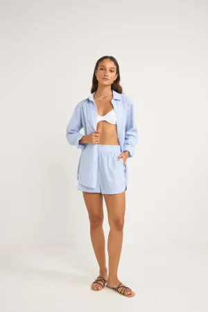 Zephyr Stripe Beach Short Blue