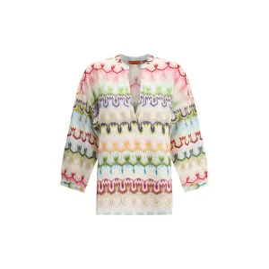 ZigZag pattern Knit Blouse