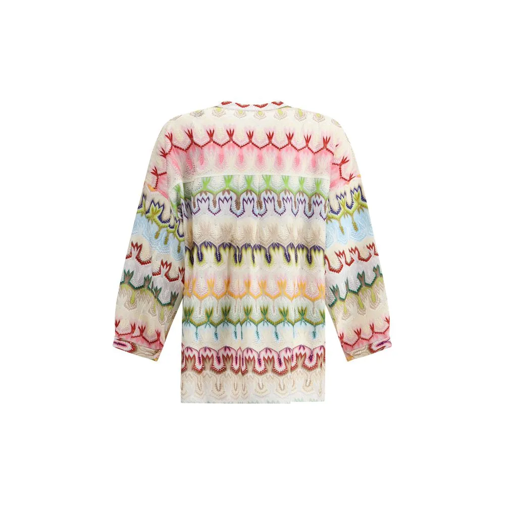 ZigZag pattern Knit Blouse